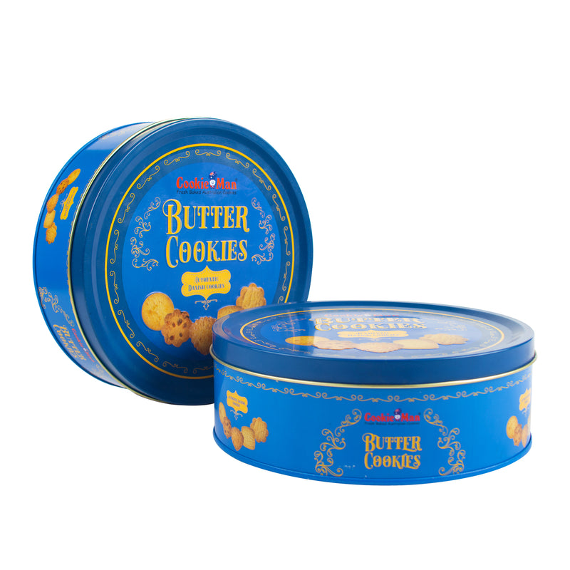 Authentic Danish Butter Cookies In Iconic Blue Tin - 300g