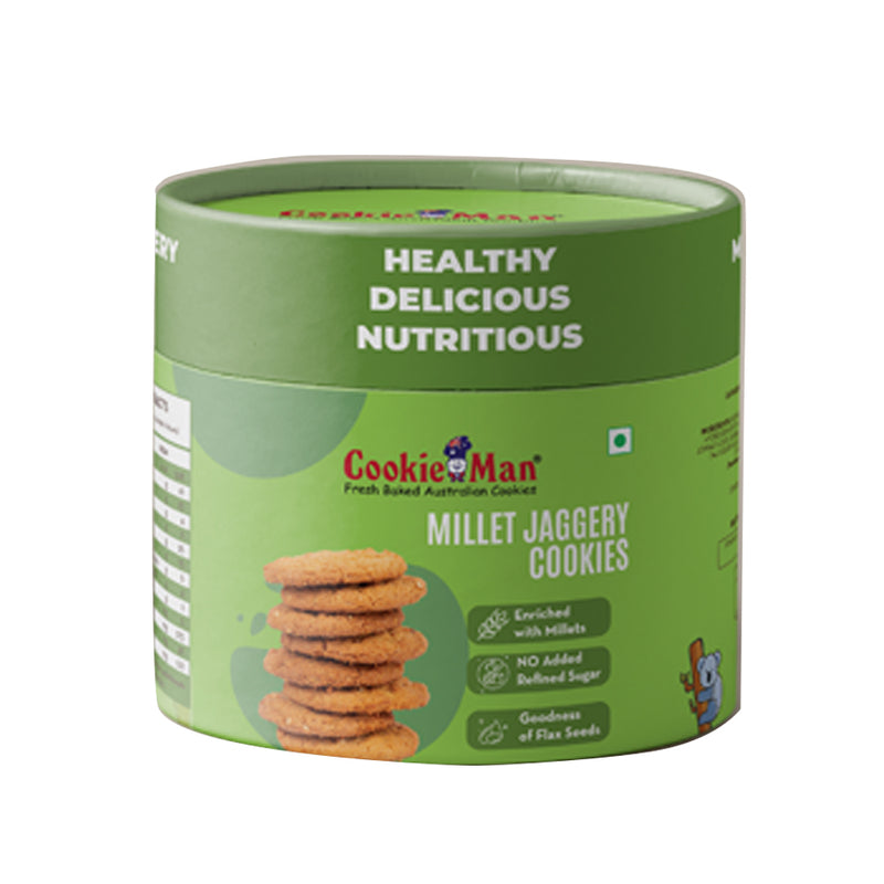 Millet Jaggery Cookies 200g - Canister