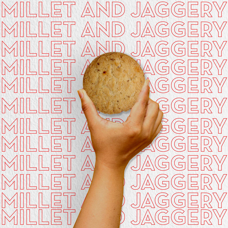 Millet Jaggery Cookies 200g - Canister