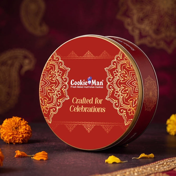 Festive Delights Cookies Diwali Gift Tin - 200g