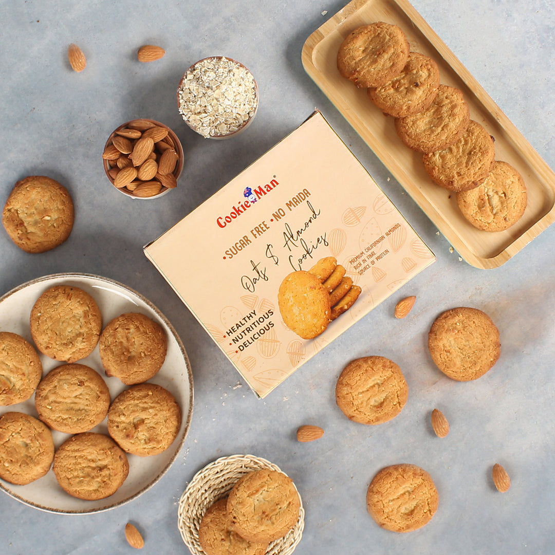 Sugar Free Oats &amp; Almond Cookies - 250g