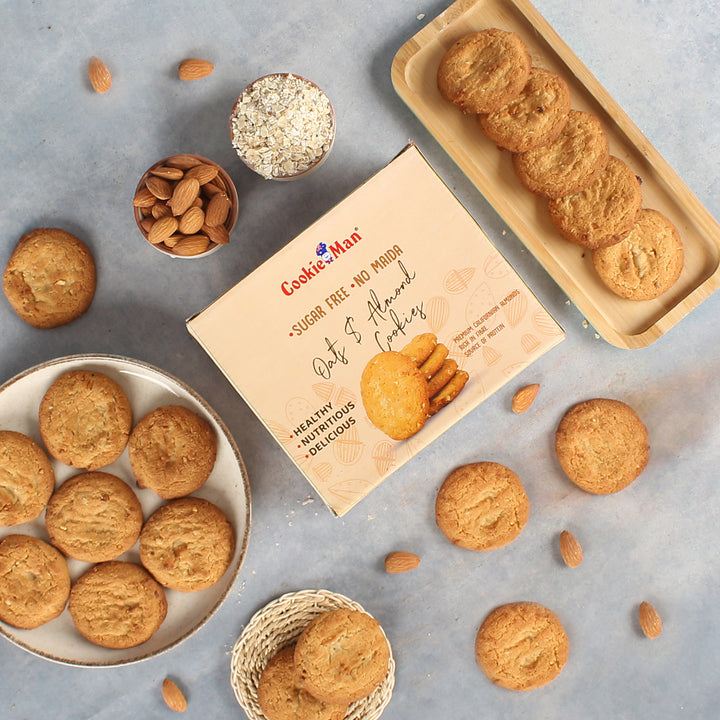 Sugar Free Oats &amp; Almond Cookies - 250g