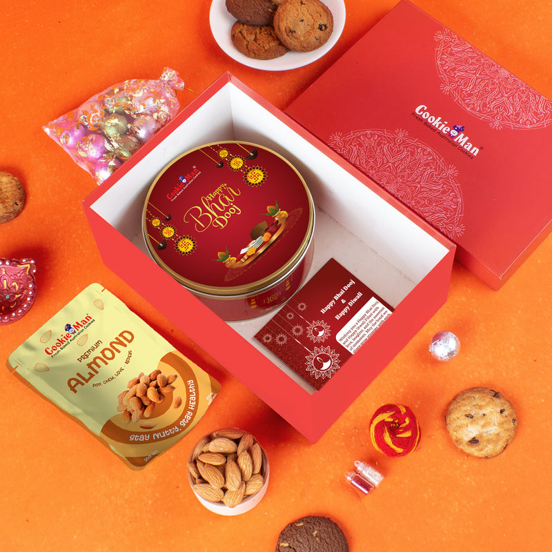 CookieMan Bhai Dooj Premium Gift Set Hamper for Brother