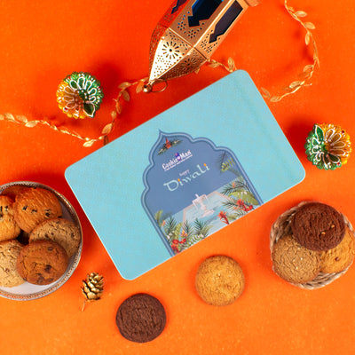 CookieMan Ecstatic Diwali Cookies Gift Tin - 500g