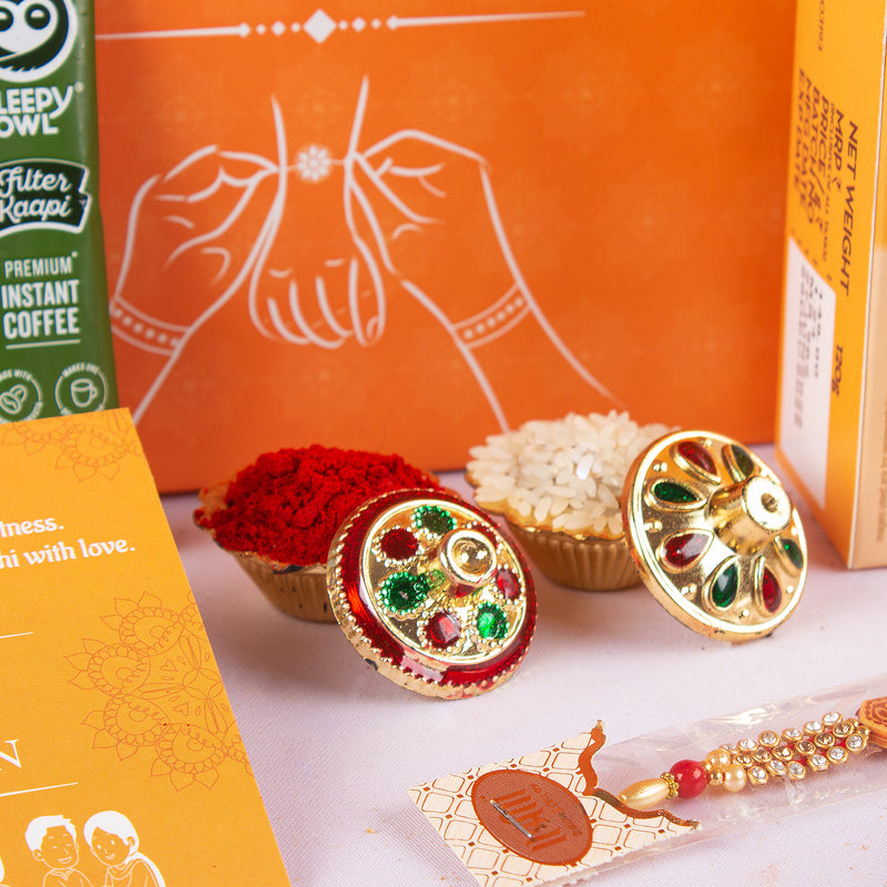Raksha Bandhan Orange Gift Hamper