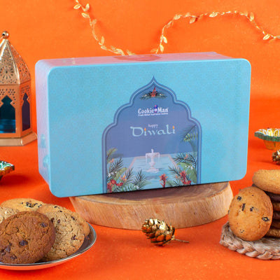 CookieMan Ecstatic Diwali Cookies Gift Tin - 500g