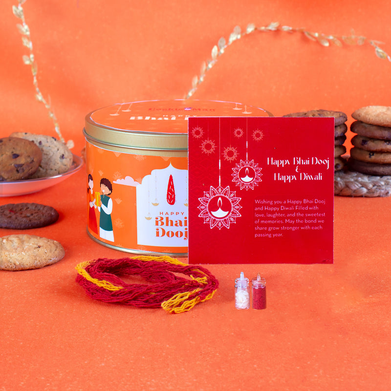 Cookieman Bhai Dooj Gift Set for Brother with Assorted Cookies 300g