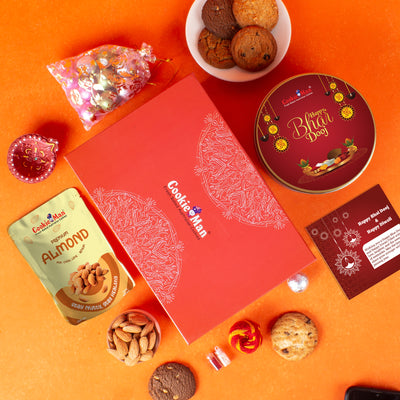 CookieMan Bhai Dooj Premium Gift Set Hamper for Brother
