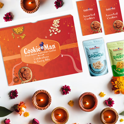 Cookie Man Assorted Cookies and Dry fruits Celebration Gift Pack