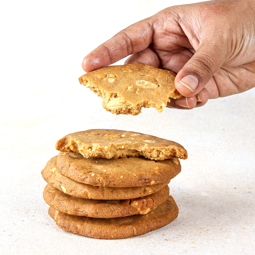 Caramel Cashew Cookies - Soft &amp; Chewy