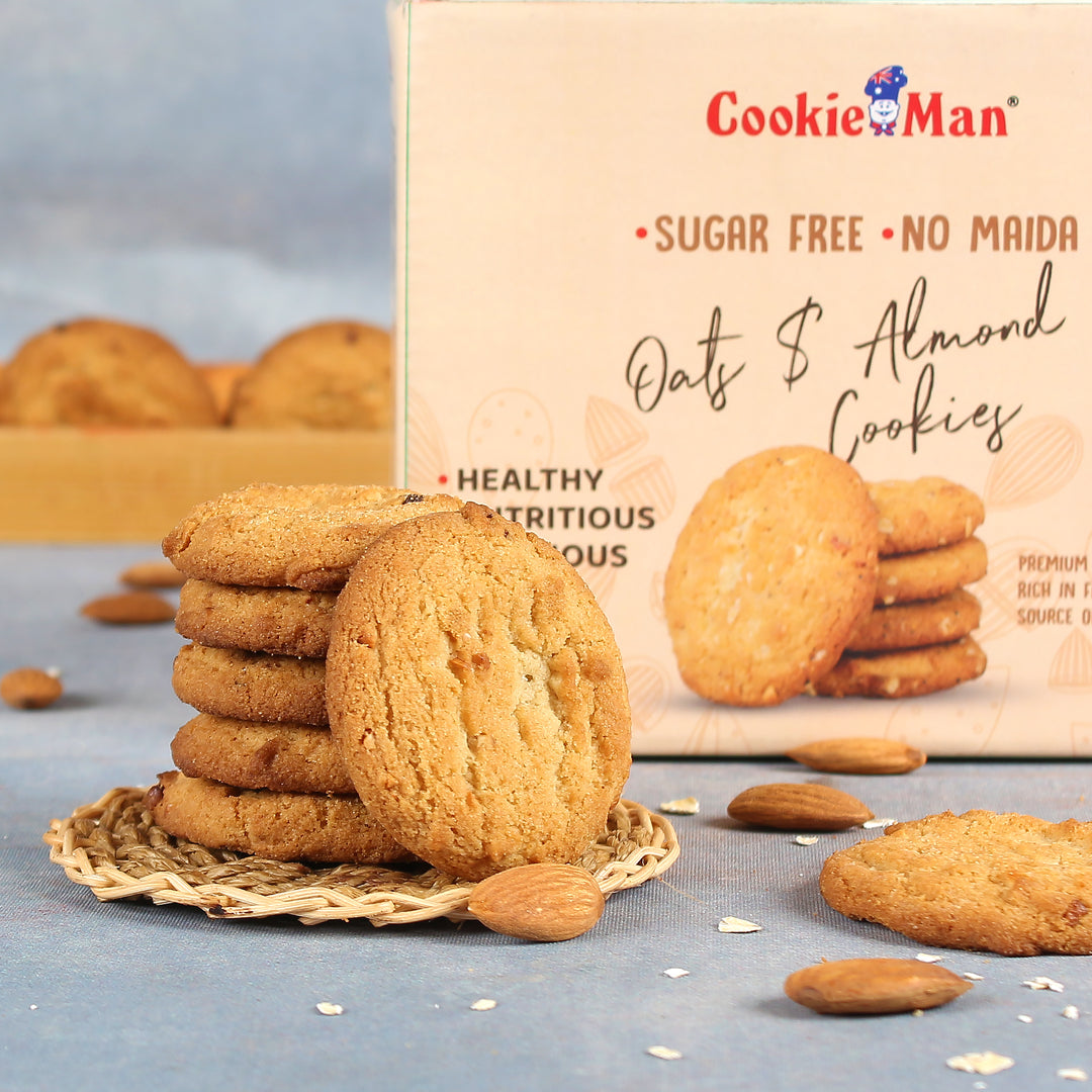 Sugar Free Oats &amp; Almond Cookies - 250g