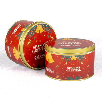 Christmas Assorted Cookies Red Gift Tin - 300g