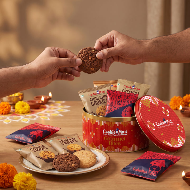 Festive Delights Cookies Diwali Gift Tin - 200g