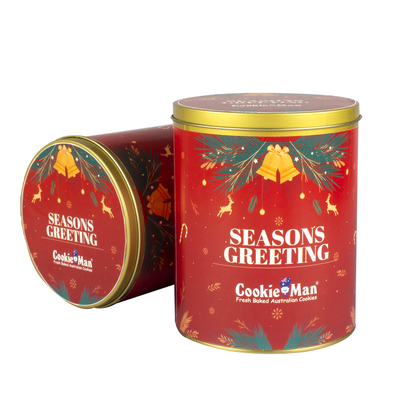 Christmas Assorted Cookies Red Gift Tin - 600g