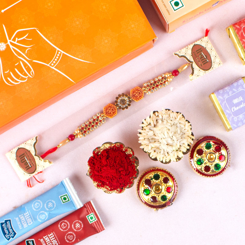 Raksha Bandhan Orange Gift Hamper