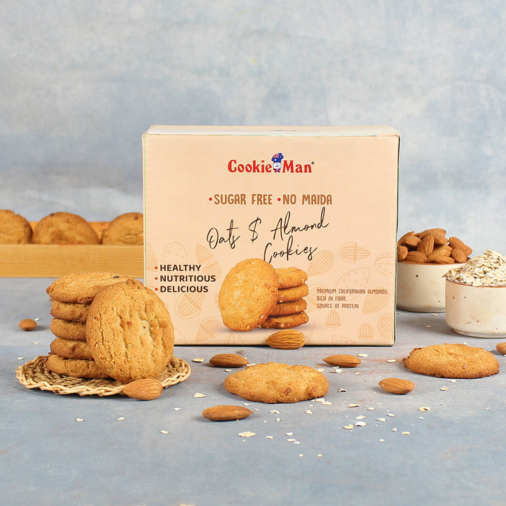 Sugar Free Oats &amp; Almond Cookies - 250g