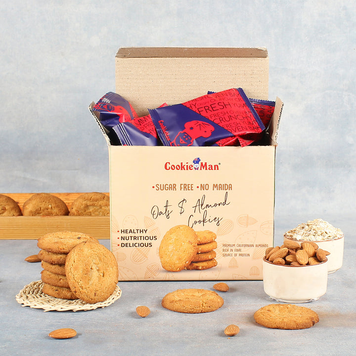 Sugar Free Oats &amp; Almond Cookies - 250g