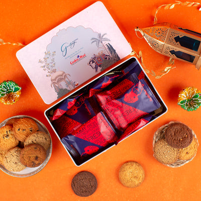 CookieMan Diwali Delight Cookies Gift Tin - 500g