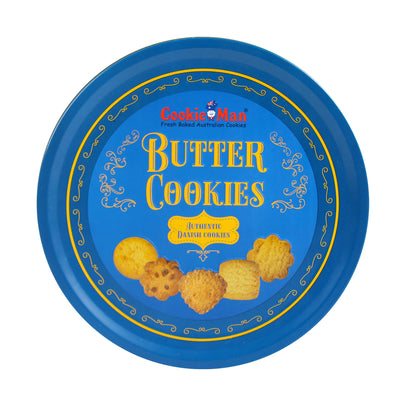 Authentic Danish Butter Cookies In Iconic Blue Tin