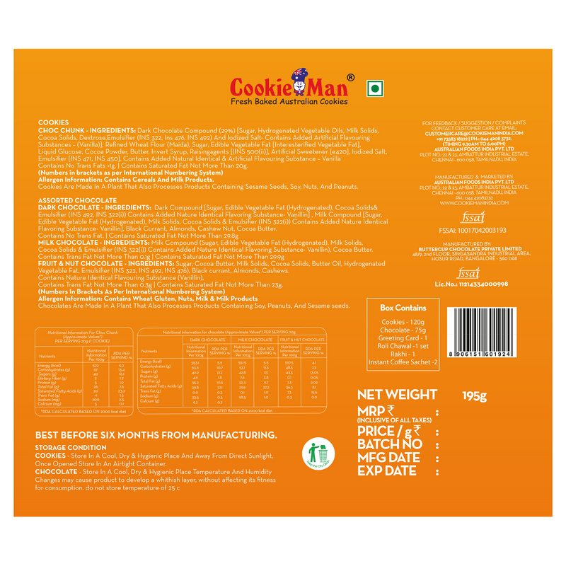 Raksha Bandhan Orange Gift Hamper