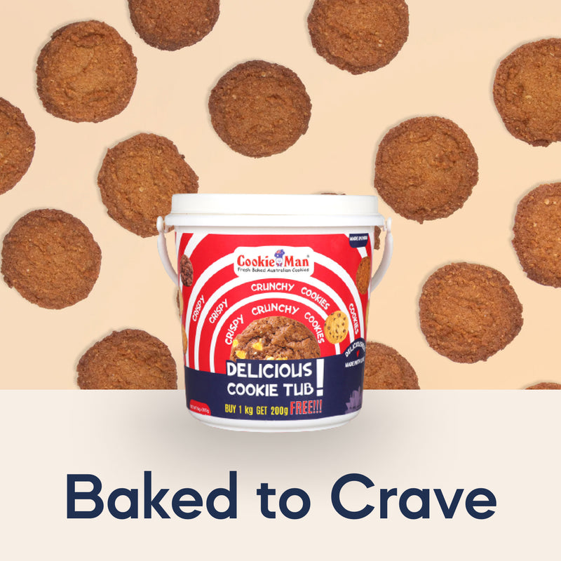 Make Your Own Cookie Tub -  Buy 1kg Get 200g Free