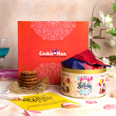 Happy Birthday Assorted Cookies & Chocolates Gift Hamper