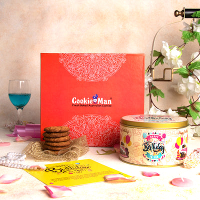 Happy Birthday Assorted Cookies & Chocolates Gift Hamper