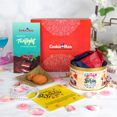 Happy Birthday Assorted Cookies & Chocolates Gift Hamper
