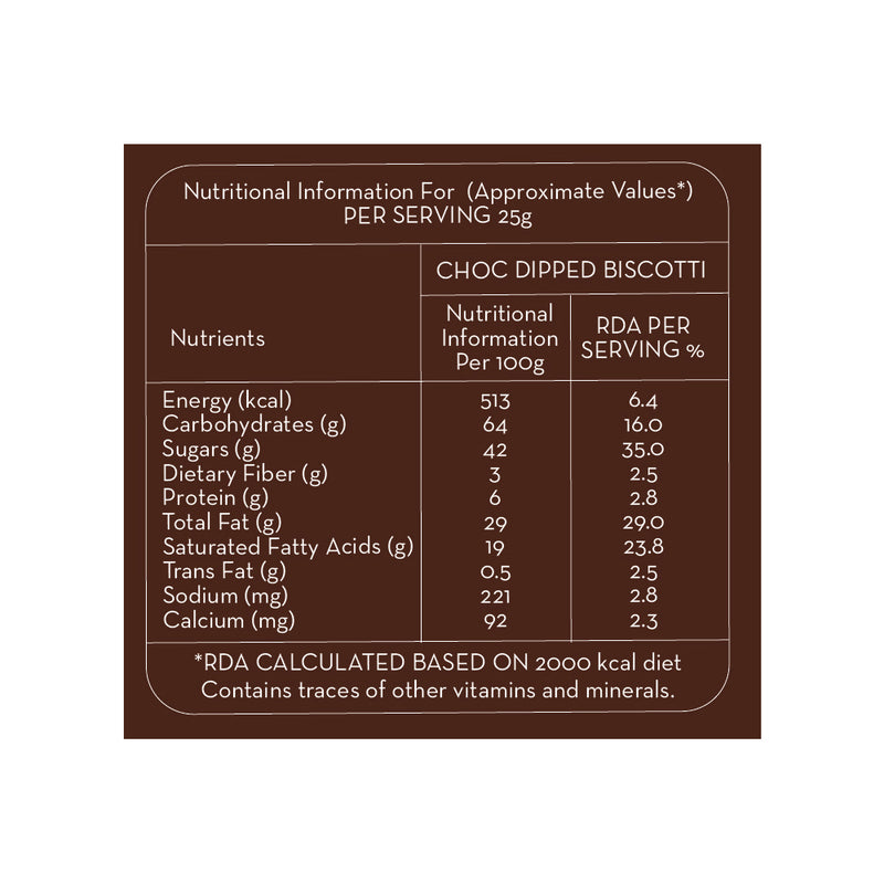 Choco Dipped Biscotti- 100g