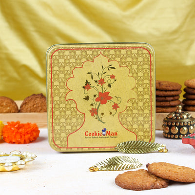 Golden Diwali Square Gift Tin