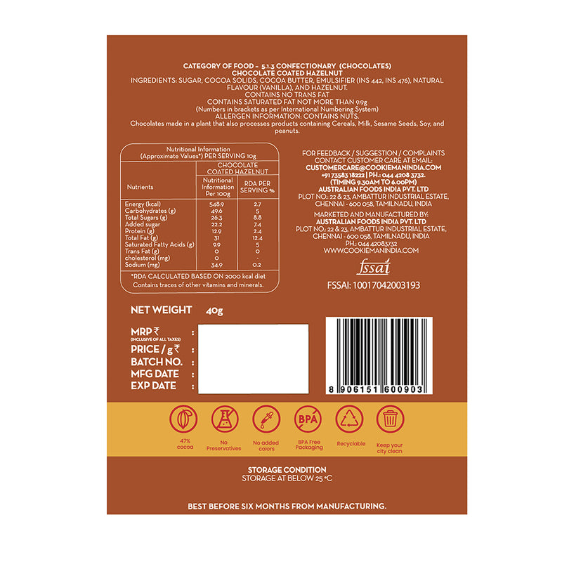 Choco Coated Hazelnut