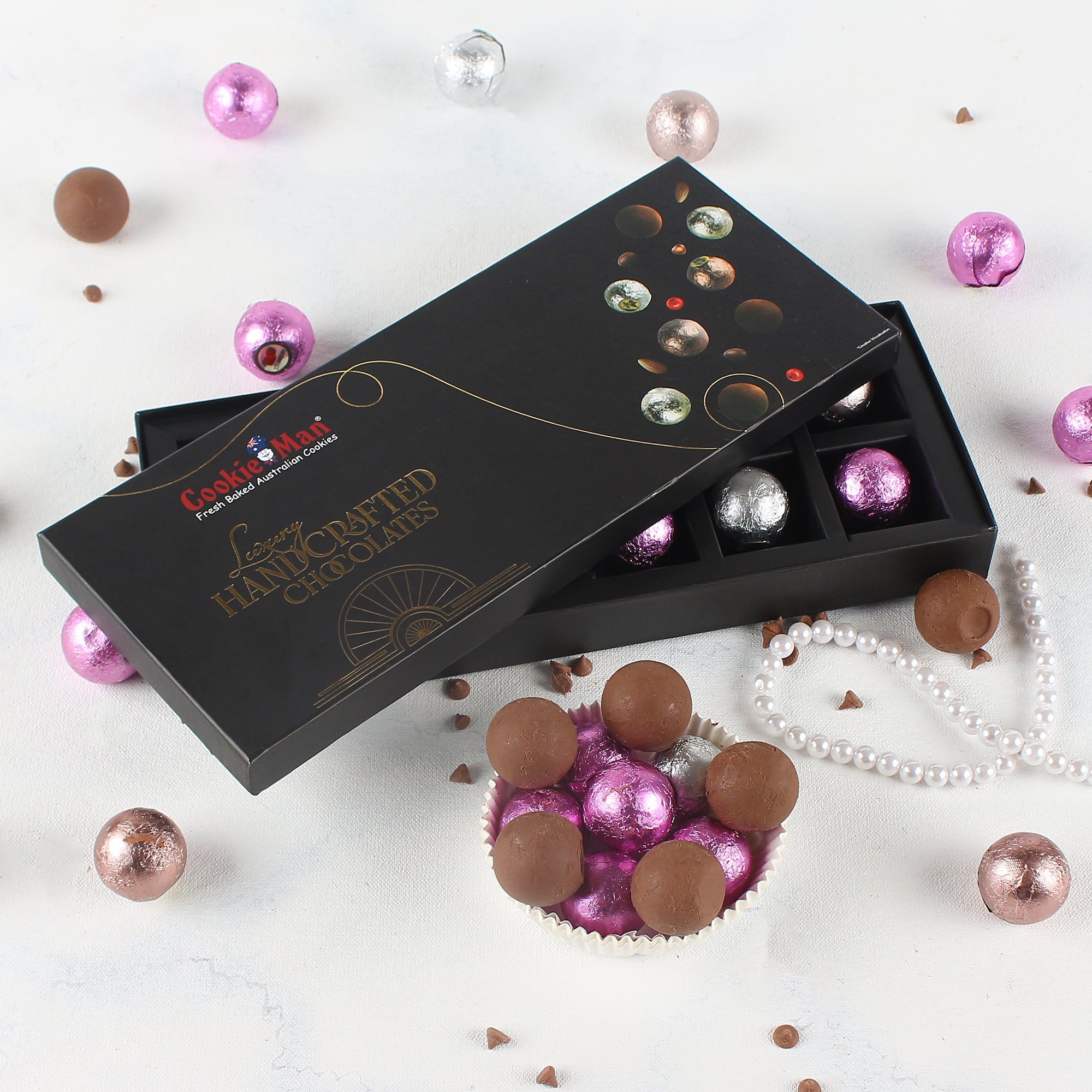 Luxury Handcrafted Chocolate Gift Box 12 Pieces CookieMan luxury-handcrafted-chocolate-gift-box-12-pieces-cookieman