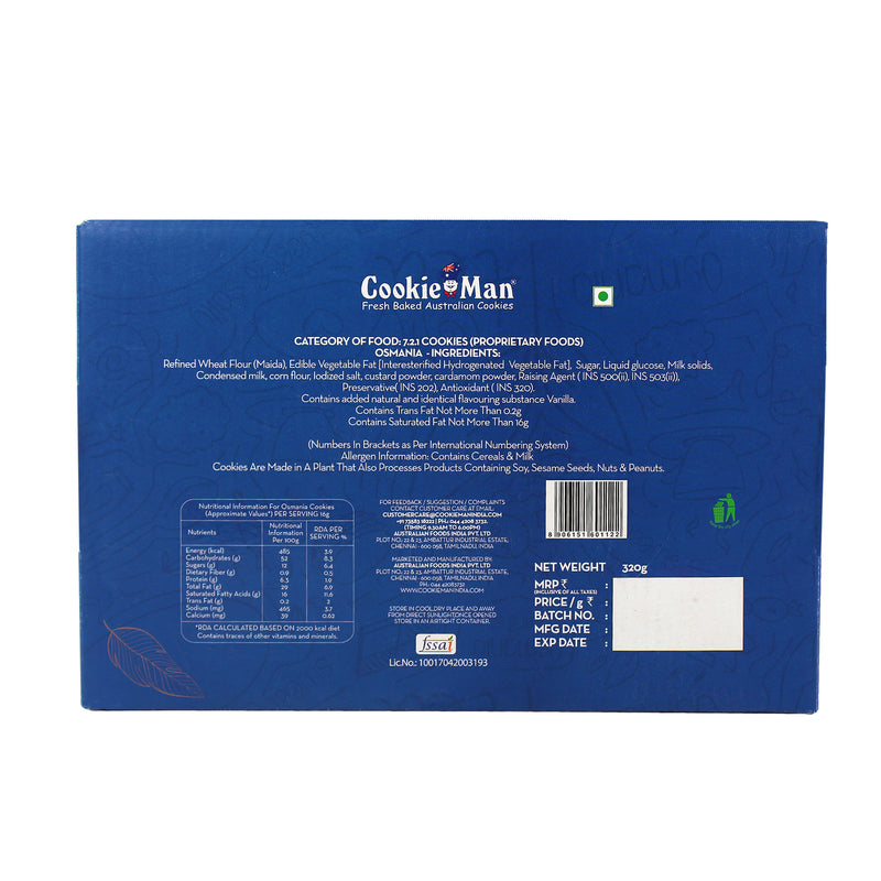 Premium Osmania Cookies Biscuits - 320g