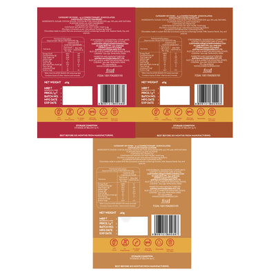 Chocolate Coated Almonds, Hazelnut,  Cranbury Nutshots - Pack of 3
