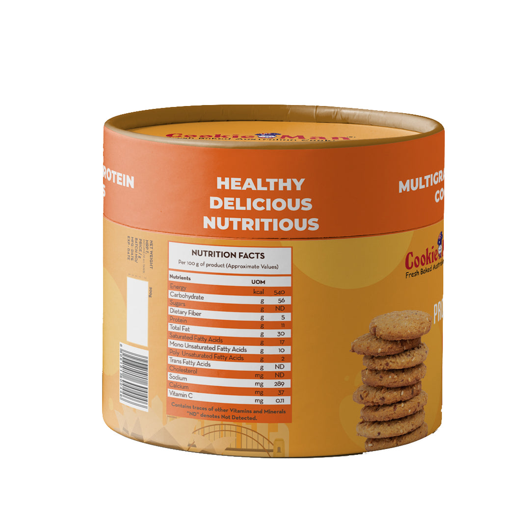 Sugar free Multi Grain Cookies-200g Canister
