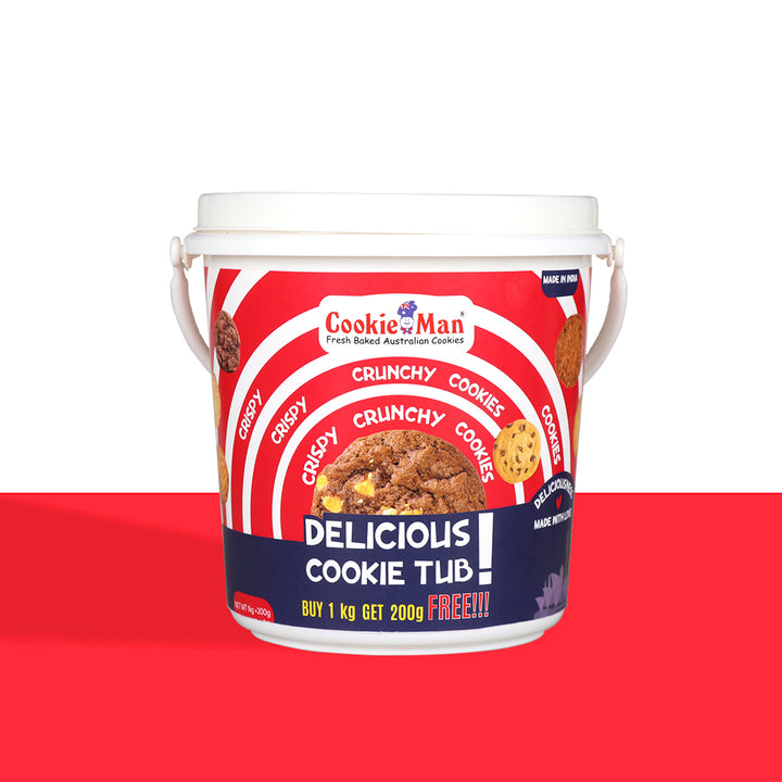 Buy 1kg Get 200g Free - Brandy Snap Cookies Tub