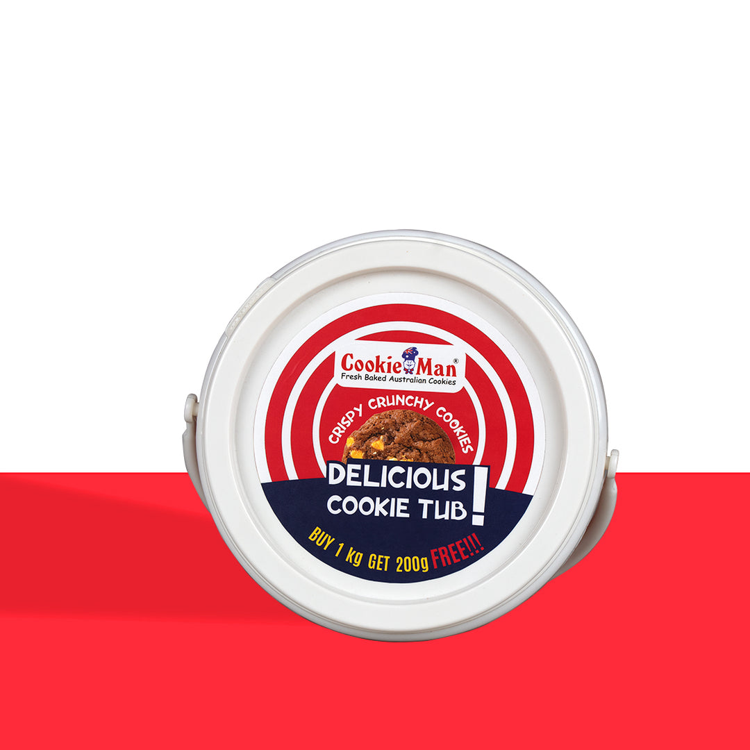 Buy 1kg Get 200g Free - Choc Chip Cookies Tub