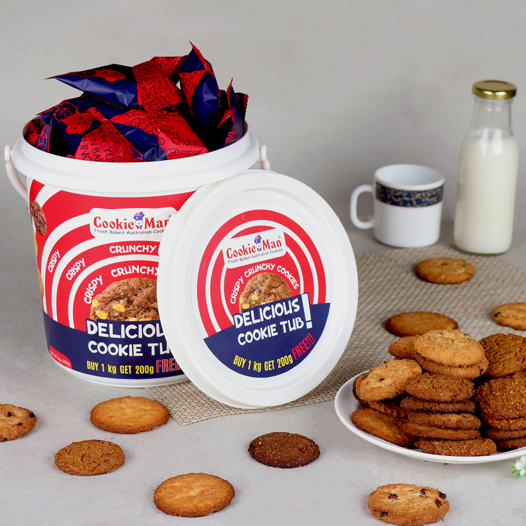 Buy 1kg Get 200g Free - Almond Cookies Tub