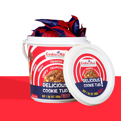 Buy 1kg Get 200g Free - Brandy Snap Cookies Tub